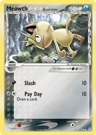 Meowth (Delta Species) 071/110 - Holon Phantoms Reverse Holofoil