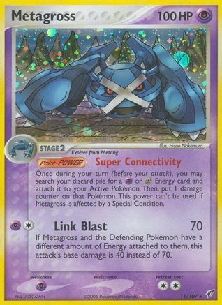 Metagross 011/107 - Deoxys Reverse Holofoil