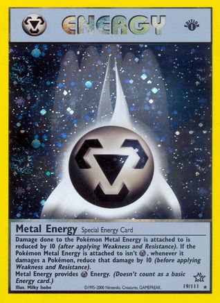 Metal Energy 019/111 - Neo Genesis 1st Edition Holofoil
