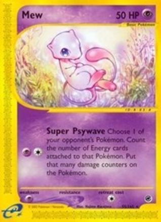 Mew 055/165 - Expedition Reverse Holofoil