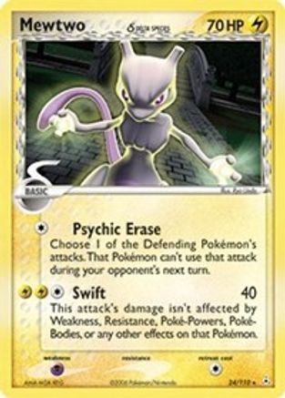 Mewtwo (Delta Species) 024/110 - Holon Phantoms Reverse Holofoil