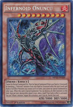 Infernoid Onuncu [MP15-EN209] Secret Rare - Josh's Cards