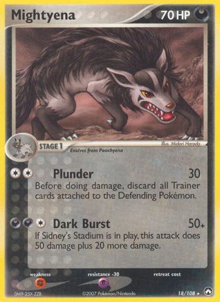 Mightyena 018/108 - Power Keepers Reverse Holofoil
