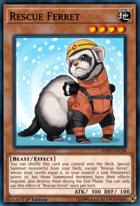 Rescue Ferret [LEHD-ENC08] Common - Josh's Cards