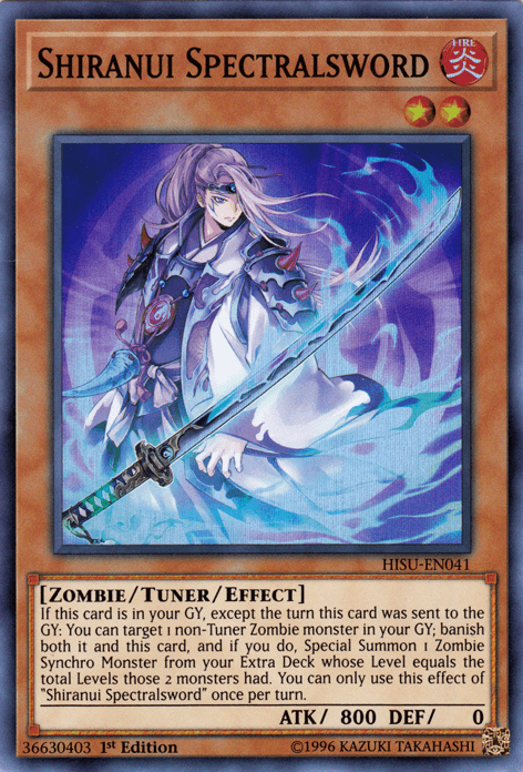 Shiranui Spectralsword [HISU-EN041] Super Rare - Josh's Cards