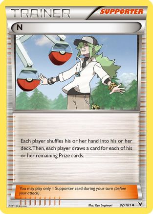 N (Supporter) 092/101 - Noble Victories Reverse Holofoil
