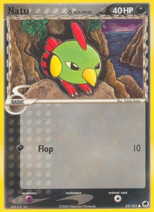 Natu (Delta Species) 055/101 - Dragon Frontiers Reverse Holofoil