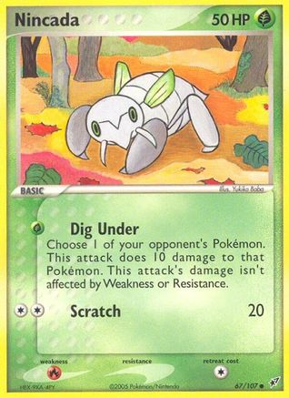 Nincada 067/107 - Deoxys Reverse Holofoil