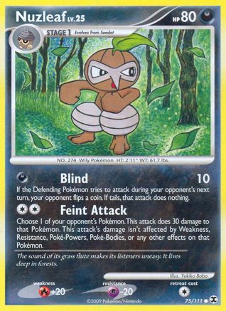 Nuzleaf 075/111 - Rising Rivals Reverse Holofoil