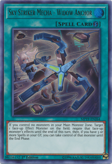 Sky Striker Mecha - Widow Anchor [MP19-EN264] Ultra Rare - Josh's Cards