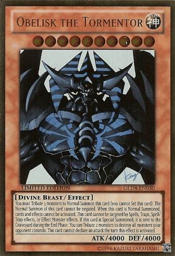 Obelisk the Tormentor [GLD4-EN030] Gold Rare - Josh's Cards