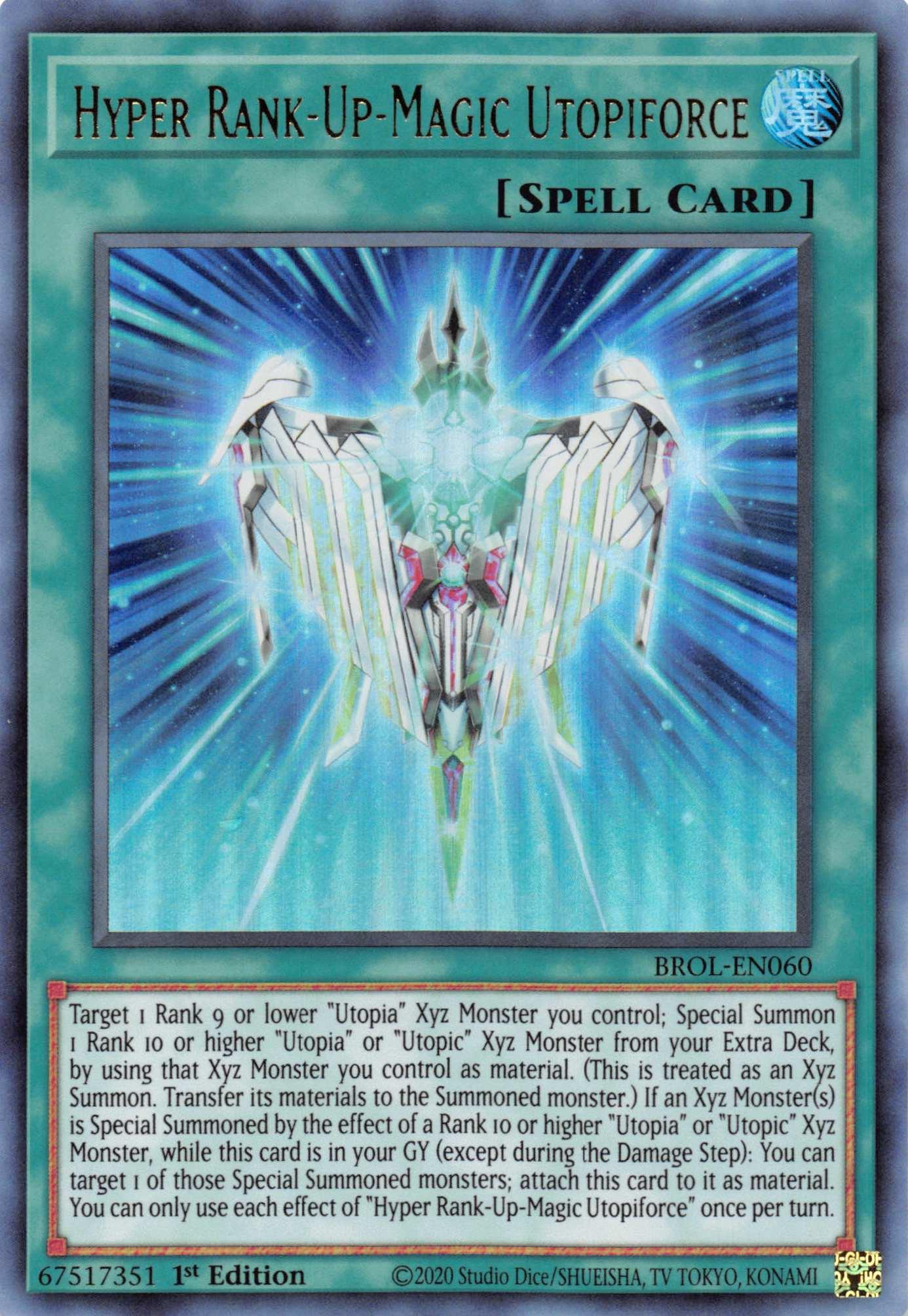 Hyper Rank-Up-Magic Utopiforce [BROL-EN060] Ultra Rare - Josh's Cards