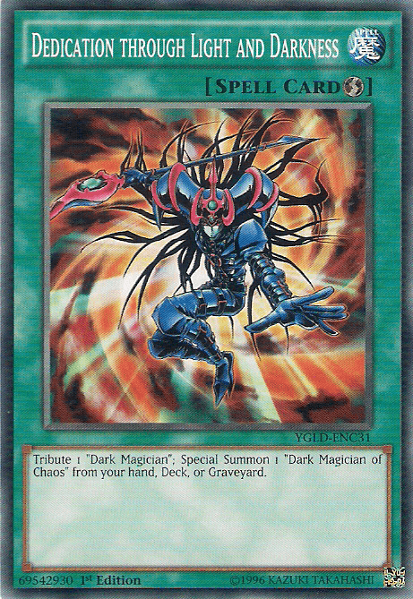 Dedication through Light and Darkness [YGLD-ENC31] Common - Josh's Cards