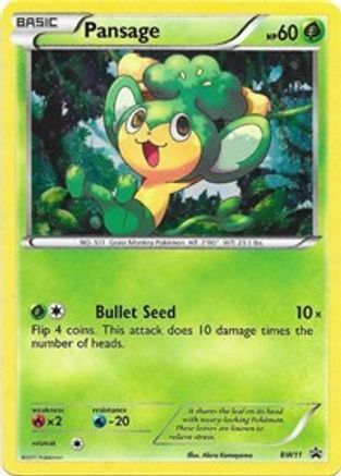 Pansage BW11/101 - Black and White Promos Holofoil