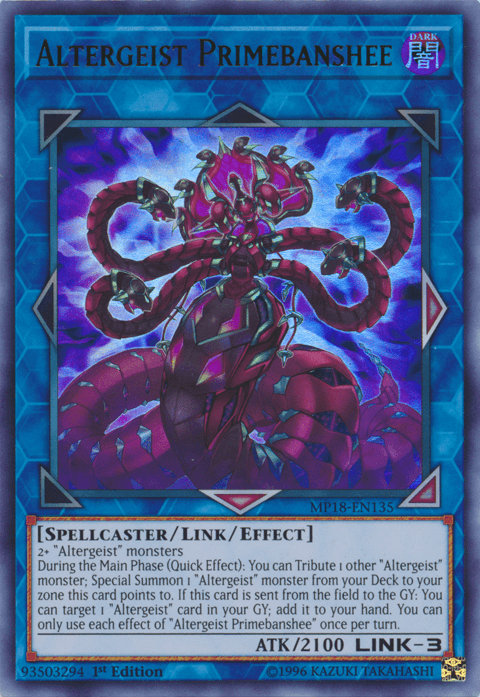 Altergeist Primebanshee [MP18-EN135] Ultra Rare - Josh's Cards