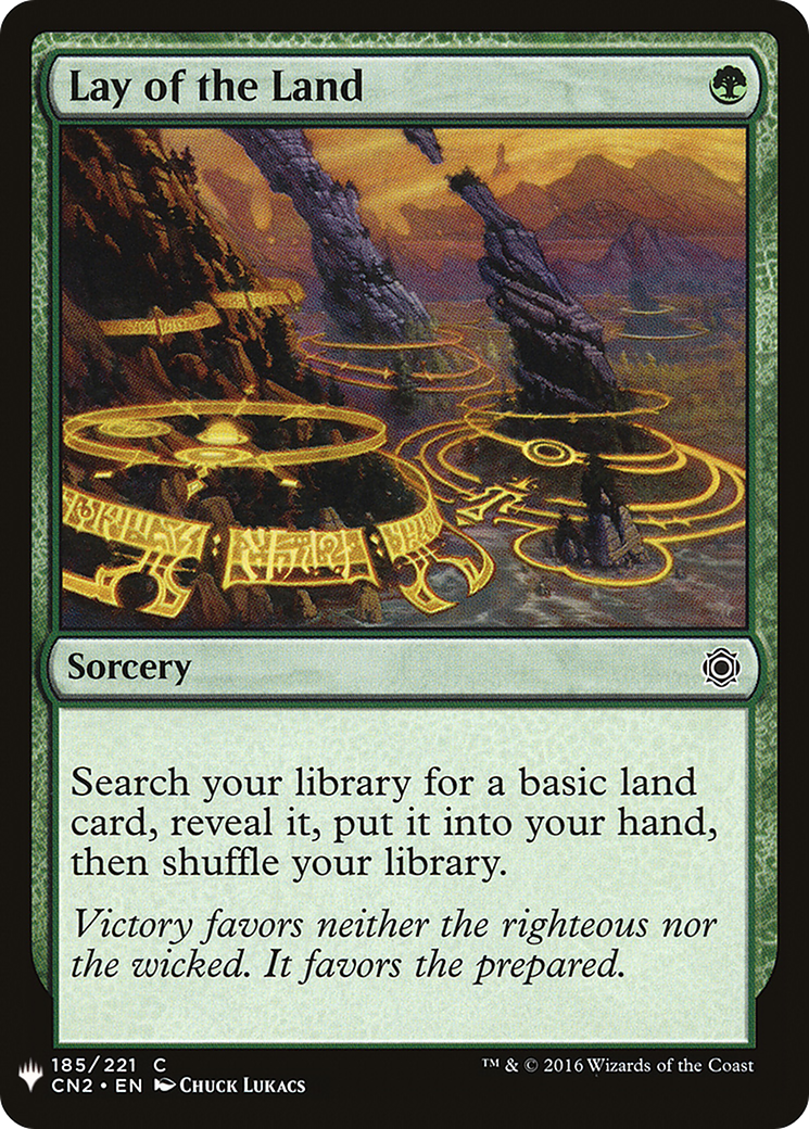 Lay of the Land (LIST-CN2-185) - The List