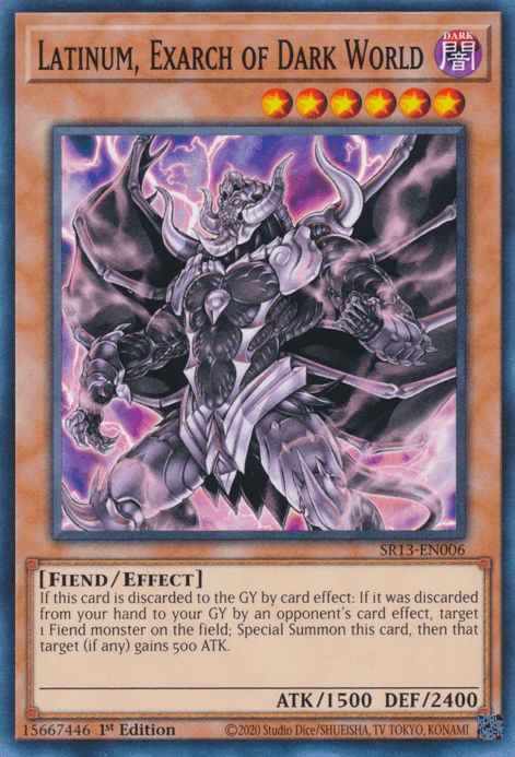 Latinum, Exarch of Dark World [SR13-EN006] Common - Josh's Cards