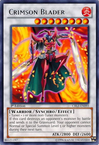Crimson Blader [CBLZ-EN093] Rare - Josh's Cards