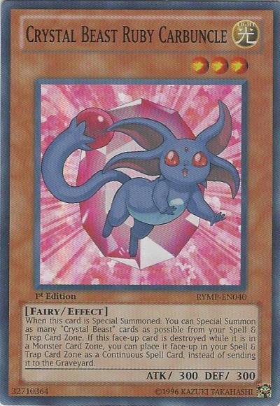 Crystal Beast Ruby Carbuncle [RYMP-EN040] Super Rare - Josh's Cards