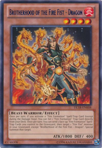 Brotherhood of the Fire Fist - Dragon (Purple) [DL18-EN008] Rare - Josh's Cards
