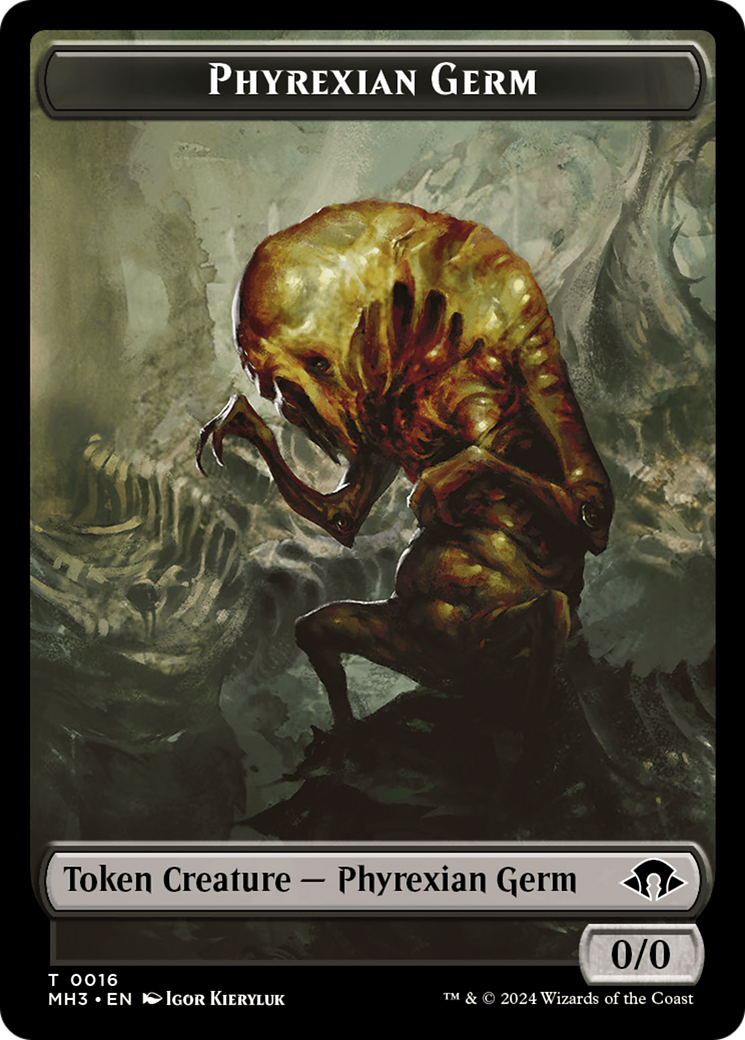 Phyrexian Germ // Phyrexian Wurm (0018) Double-Sided Token [Modern Horizons 3 Tokens]