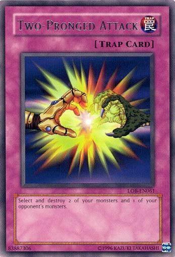 Two-Pronged Attack [LOB-EN061] Rare - Josh's Cards
