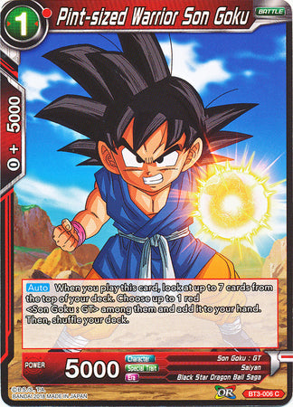 Pint-sized Warrior Son Goku (BT3-006) [Cross Worlds] Parallel Foil