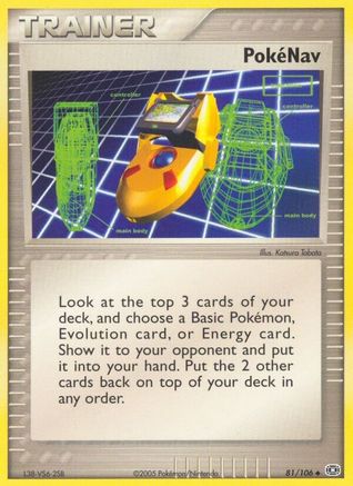 Pokenav 081/106 - Emerald Reverse Holofoil