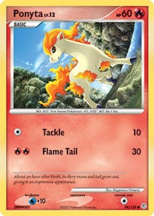 Ponyta 094/130 - Diamond and Pearl Reverse Holofoil