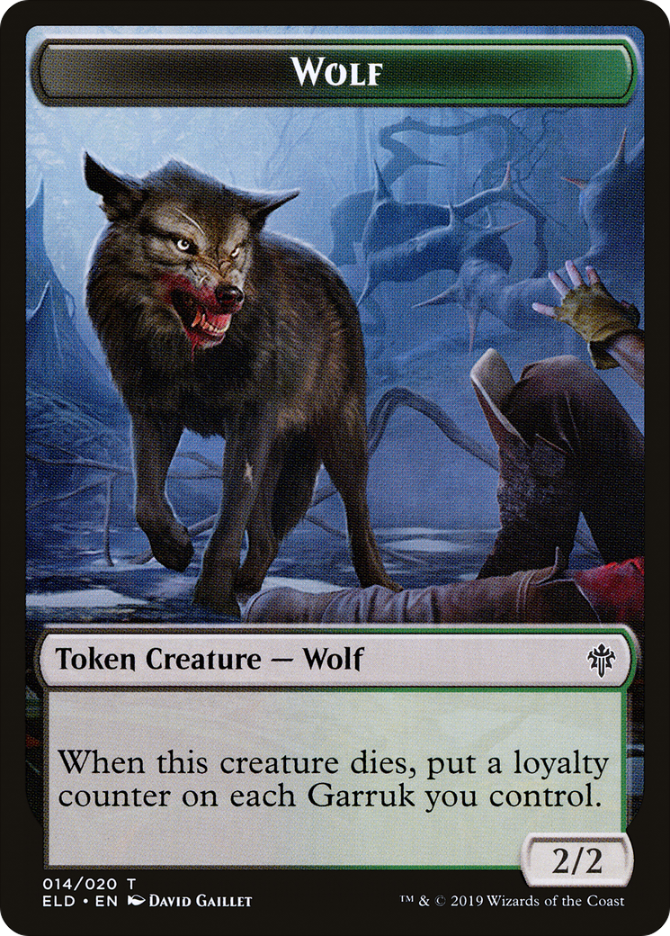 Wolf (ELD-014) - Throne of Eldraine Tokens Foil