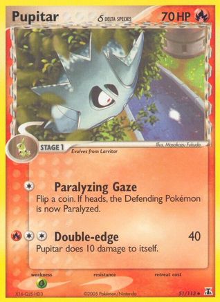 Pupitar (Delta Species) 051/113 - Delta Species Reverse Holofoil