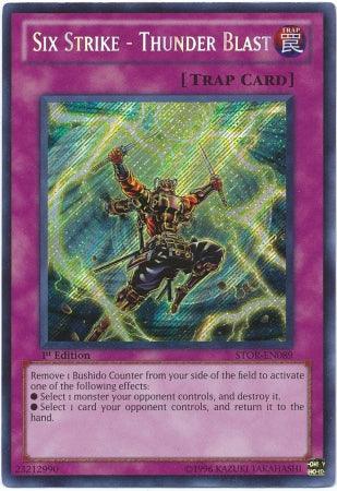 Six Strike - Thunder Blast [STOR-EN089] Secret Rare - Josh's Cards