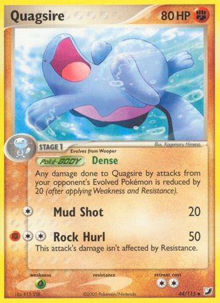 Quagsire 044 - Unseen Forces - Reverse Holofoil
