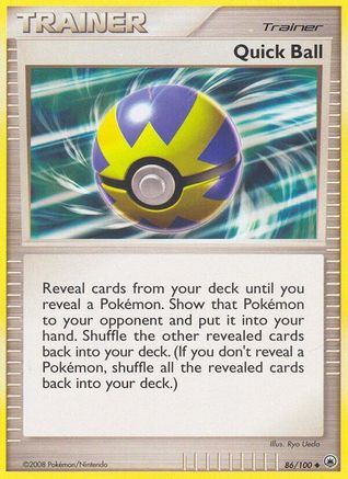 Quick Ball 086/100 - Majestic Dawn Reverse Holofoil