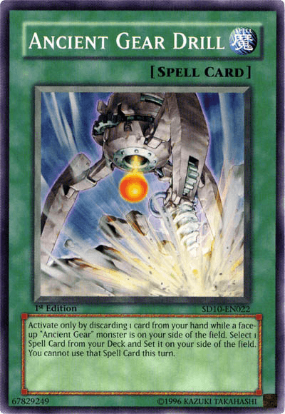 Ancient Gear Drill [SD10-EN022] Common - Josh's Cards