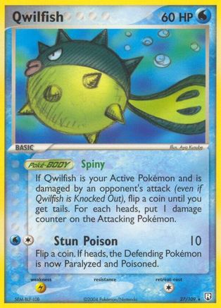 Qwilfish 027 - Team Rocket Returns - Reverse Holofoil