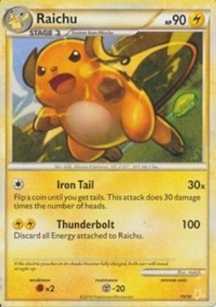Raichu (#Non-Holo) 019 - HGSS Trainer Kit Gyarados & Raichu