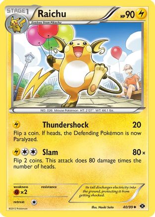 Raichu 040/99 - Next Destinies Reverse Holofoil