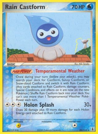 Rain Castform 026/113 - Delta Species