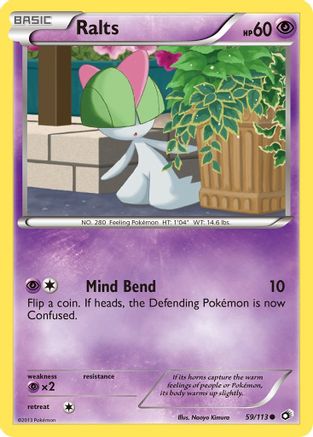 Ralts 059/113 - Legendary Treasures Reverse Holofoil