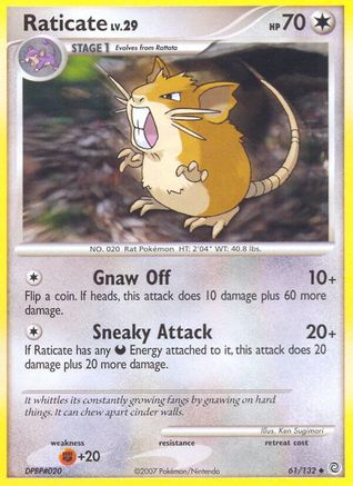 Raticate 061/132 - Secret Wonders Reverse Holofoil