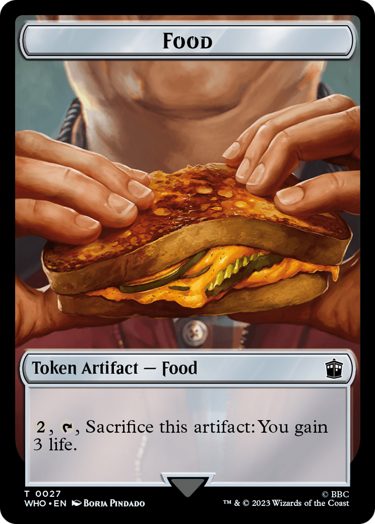 Copy // Food (0027) Double-Sided Token [Doctor Who Tokens] Foil