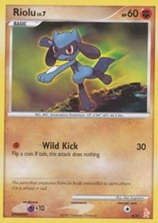 Riolu 006 - DP Trainer Kit Manaphy & Lucario