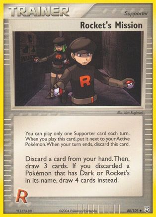 Rocket's Mission 088/109 - Team Rocket Returns Reverse Holofoil