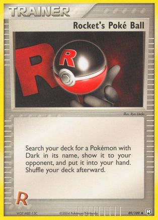 Rocket's Poke Ball 089/109 - Team Rocket Returns Reverse Holofoil