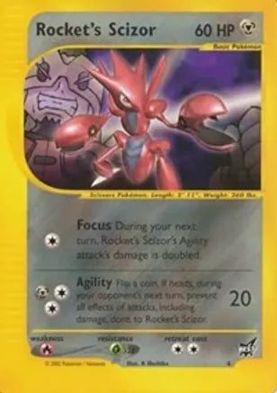 Pokemon: Rocket's Scizor Best of Promo 4 - Light Play