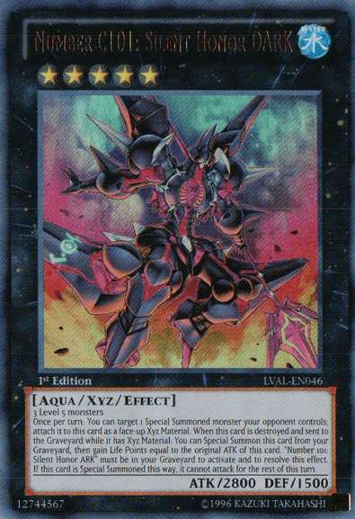 Number C101: Silent Honor DARK [LVAL-EN046] Ultra Rare - Josh's Cards