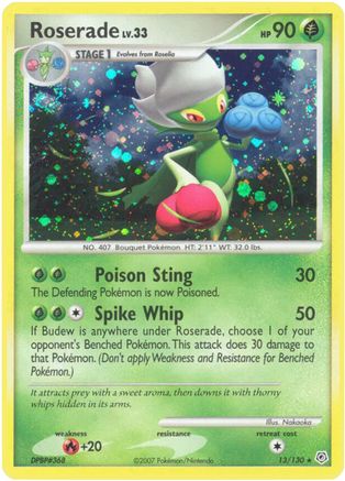 Roserade 013/130 - Diamond and Pearl Holofoil