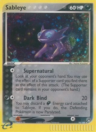 Sableye 010/100 - Sandstorm Reverse Holofoil