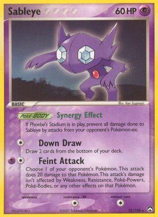 Sableye 022/108 - Power Keepers Reverse Holofoil